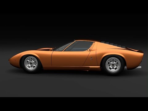 The 1967 Lamborghini Miura P400.