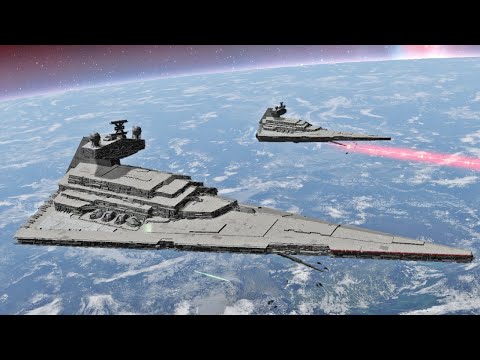 3 Xyston Star Destroyer vs 3 Nebula Star Destroyer - Star Wars: Empire At War Remake NPC Battle