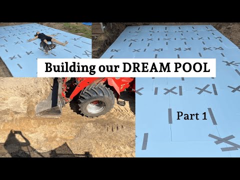 Building a J&F Fritid Steel pool (part 1) building the pool Into our Patio