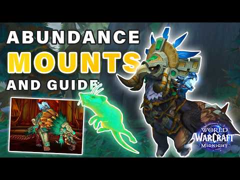 How to get Amani Sunfeather & Blessed Amani Burrower Mounts | Abundance Guide ► WoW Midnight