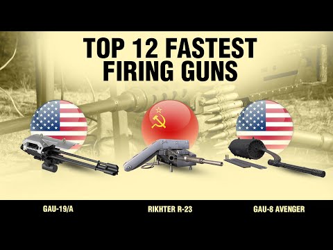 Top 12 Fastest Firing Guns Ever Built To Date