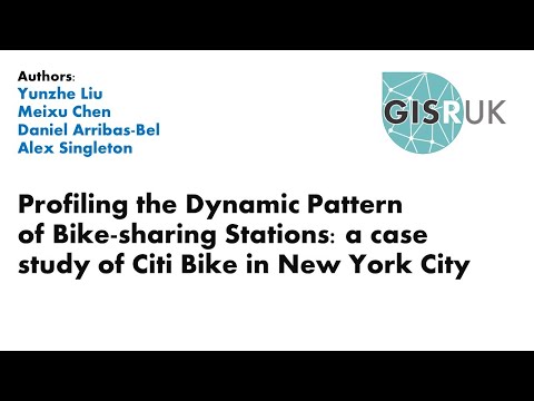 GISRUK 2021: Paper 38 - Profiling the Dynamic Pattern of Bike sharing Stations ...
