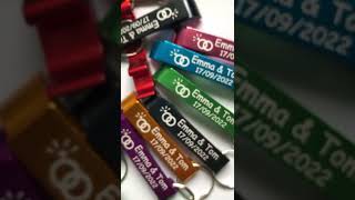 customised engraved bottle opener keyring