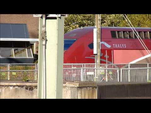 Thalys 4344, track 12,  arrival, Rotterdam centraal. 18 october 2011