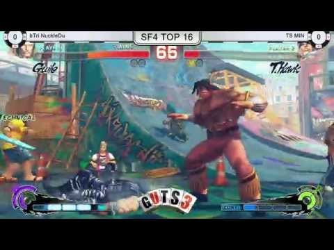 GUTS3 USF4 TOP 16 bTri NuckleDu Vs TS MIN