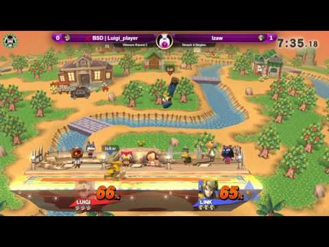 PPT-S - BSD | Luigi_player (Luigi) Vs. Izaw (Link) - Winners Round 2 - Smash 4 Singles