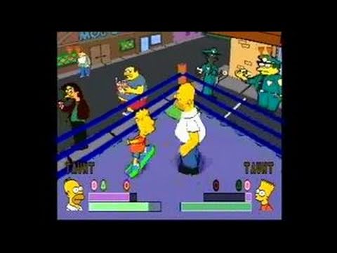 The Simpsons Wrestling Playstation