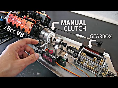 Making a MANUAL Clutch for the V8 RC Car - FINALLY!
