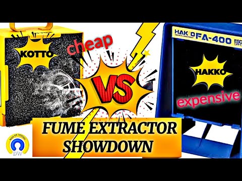 HAKKO FA-400 VS KOTTO - Portable Fume Extractor Showdown! CHEAP-O vs Expensive!