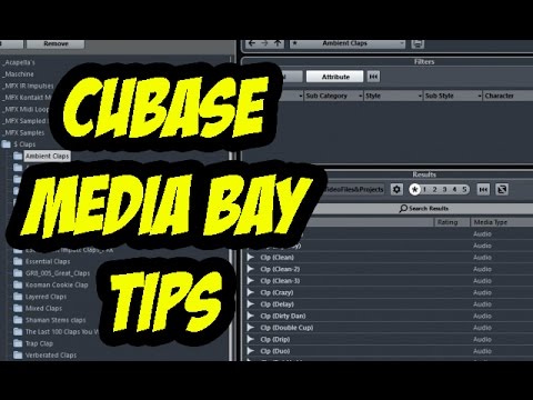 Steinberg Cubase Pro 8  - MEDIA BAY TIPS