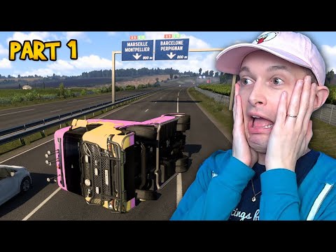 BEGINNING OUR EUROPEAN ROAD TRIP!! - Euro Truck Simulator 2 - PART 1