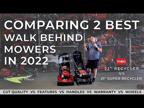 Comparing the 2 Best Walk Behind Mowers Ever! TORO Recycler vs Super Recycler - MainStreetMower