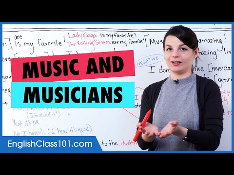 Learn English | How to talk about music and musicians