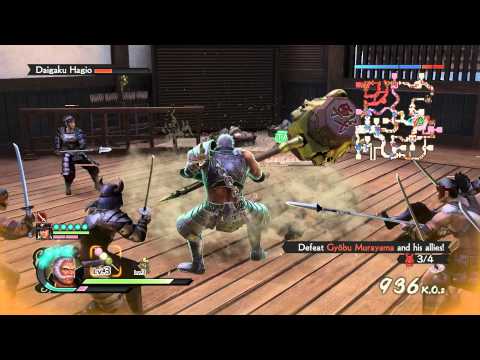 Samurai Warriors 4 - Part 22 - Kyushu - Siege of Iwaya 60FPS PS4 HD Gameplay
