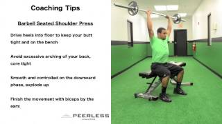 188. Seated Barbell Shoulder Press