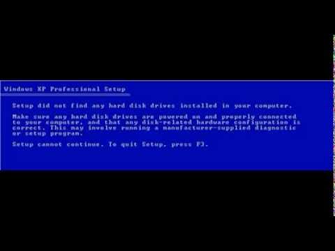 comment installer xp en ahci
