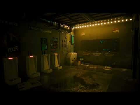 Cyberpunk Ambience - Electronic music but you're in the club's bathroom