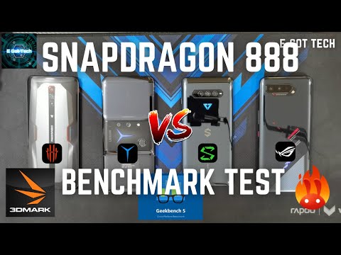 Black Shark 4 Pro vs Red Magic 6 Pro vs ASUS ROG 5 vs Lenovo Legion Pro 2 ANTUTU BENCHMARK TEST V9