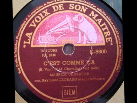 Maurice Chevalier " C'est comme ça " 1942