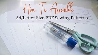 Assemble A4 or Letter size PDF Sewing Patterns