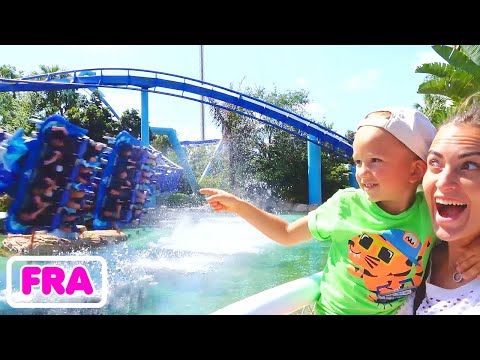 Vlad et Nikita dans le parc d'attractions Sea World