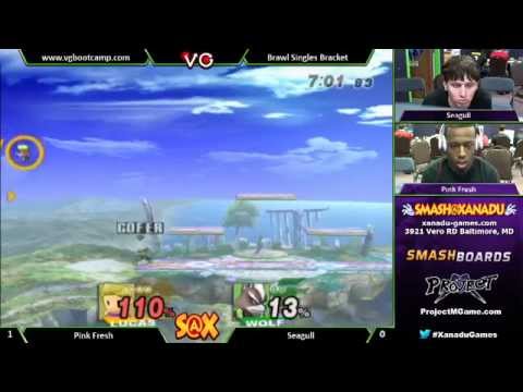 S@X Weekly - Seagull (DeDeDe Wolf) Vs. Pink Fresh (Lucas) SSBB - Super Smash Bros. Brawl