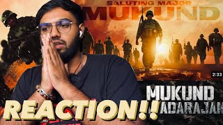 #AMARAN Saluting Major Mukund | REACTION!! | Kamal Haasan |Sivakarthikeyan | Rajkumar| GV Prakash