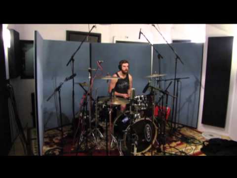 Smokey Bastard recording drums for third album