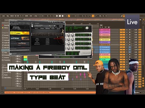 Making A Fireboy DML x Oxlade Type Beat | Afrobeats Tutorial