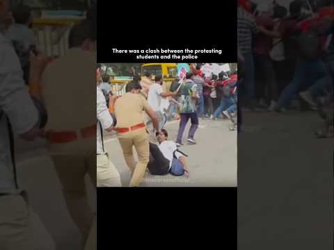 Why did the police do this? #indian #police #students #protest #respect #education #shorts