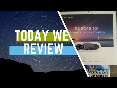 Vankyo Burger 101 Pico Projector & Ultimate Heaven 3D DLP link glasses * In Depth review