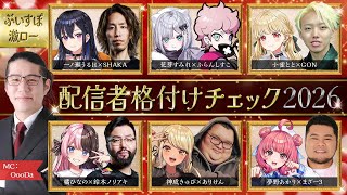 【相方応援部屋＆A/B/C部屋視点】配信者格付けチェック2026【ぶいすぽ激ロー】