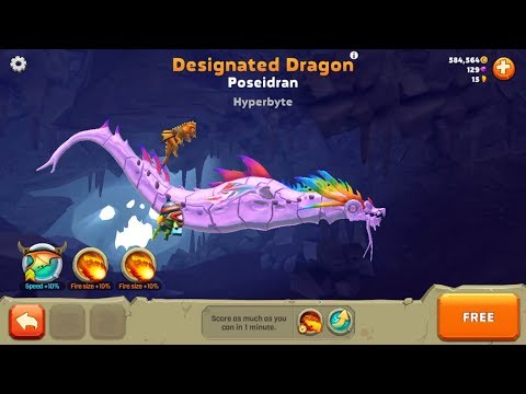 Poseidran New Live Tournament (Highscore in 1 min) - Hungry Dragon