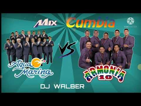 MIX AGUA MARINA VS ARMONIA 10 - MANO A MANO ARMONIA 10 Y AGUA MARINA EXITOS - CUMBIAS PERUANAS