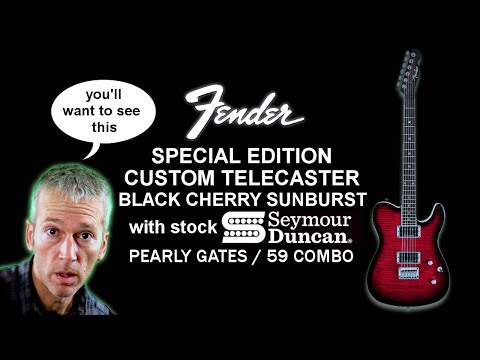 Review - Fender Special Edition Custom Telecaster FMT HH Black Cherry Burst with Seymour Duncan