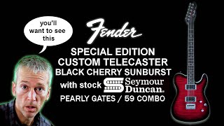 Video thumbnail for Review - Fender Special Edition Custom Telecaster FMT HH Black Cherry Burst with Seymour Duncan by onevoiceinc