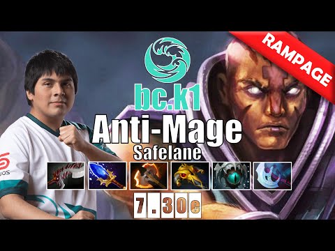 Anti-Mage Safelane | bc.k1 | NO MANA FOR YOU RAMPAGE FOR ME | 7.30e Gameplay Highlights