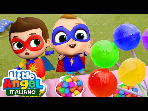 Mangiare troppe caramelle fa male!🍭 😥Cartoni Animati Con Gianni Piccino - Little Angel Italiano