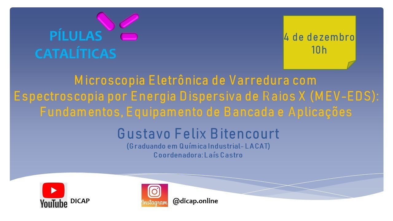 Microscopia Eletrônica de Varredura com Espectroscopia por Energia Dispersiva de Raios X (MEV-EDS)