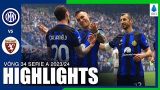 Highlights INTER MILAN vs TORINO | Bắn phá điên cuồng - tội đồ thẻ đỏ, phối hợp ghi bàn miễn chê