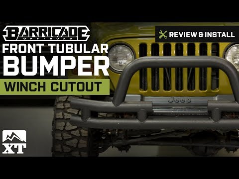Jeep Wrangler Barricade Front Tubular Bumper w/ Winch Cutout (1987-2006 YJ & TJ) Review & Install