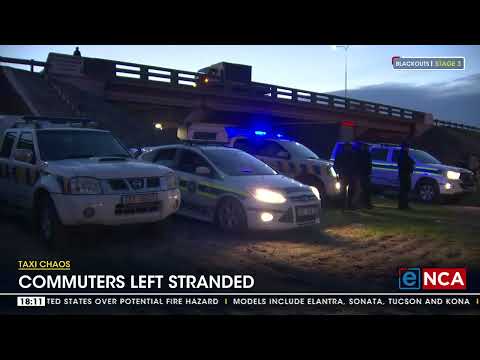 WC Taxi Chaos Commuters left stranded
