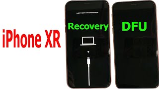 How to enter RECOVERY mode and DFU mode on iPhone XR