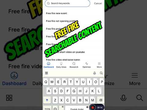 FREE FIRE TRENDING SEARCHABLE CONTENT FOR YOUTUBE 2022 | #shorts #freefire