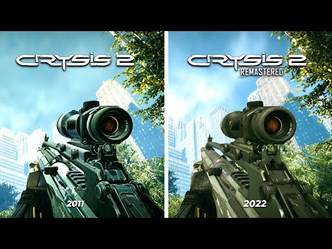 Crysis 2 Remastered vs Original - Details and Physics Comparison