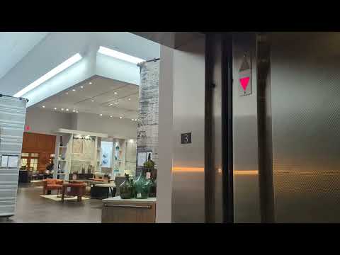 EPIC MOTOR! ROARING 2004 Schindler HT VR 330A Hydraulic Elevator - Jordan's Furniture, Reading MA