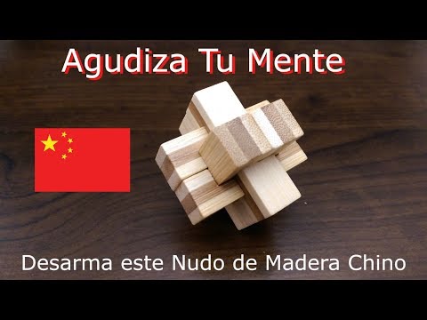 DESARMA este NUDO CHINO de MADERA ➕ de 6 Piezas 🧠💪 - Puzzle # 18