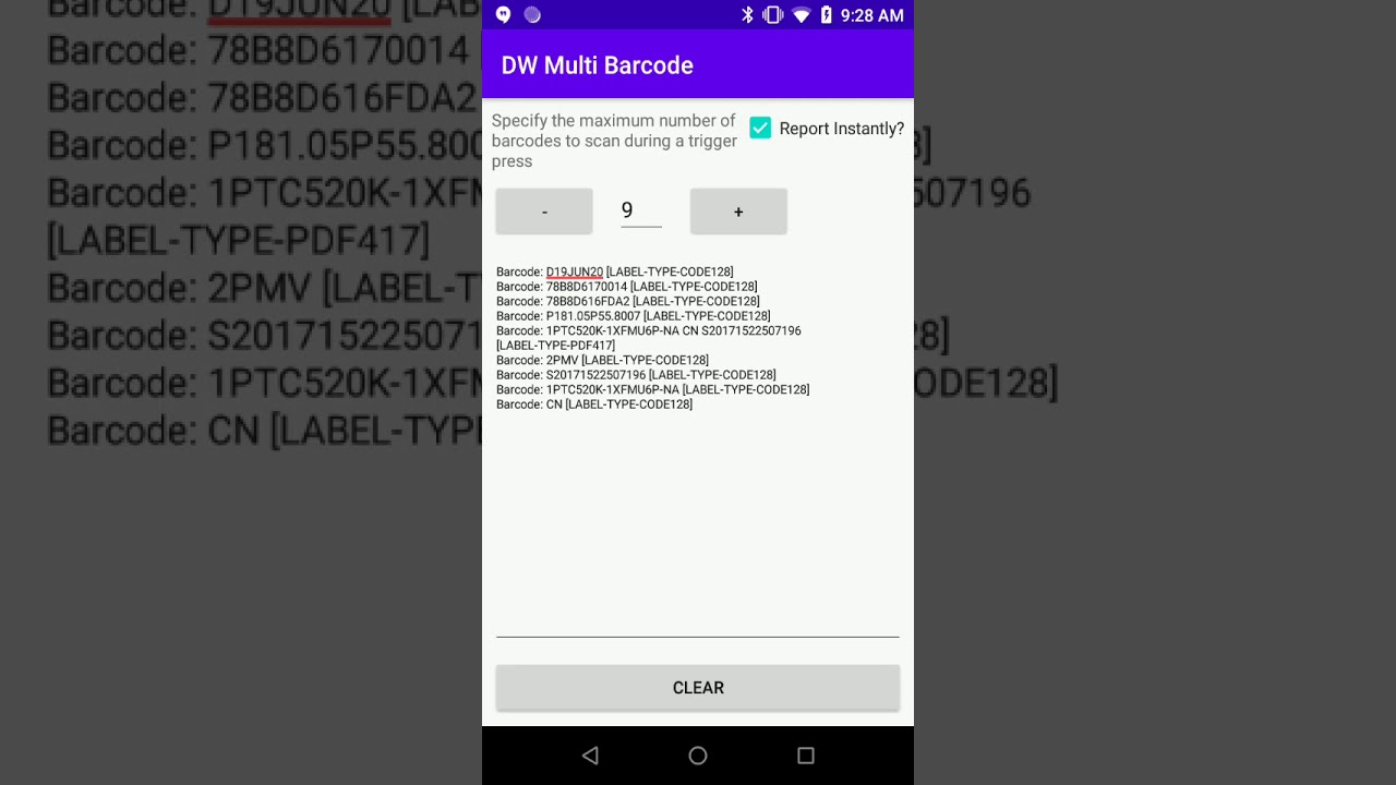 Zebra's DataWedge multibarcode feature