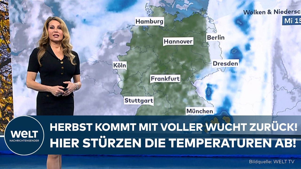 WETTER: Kaltfront bringt Regen und Temperatursturz! Wo jetzt aber noch die Sonne scheint