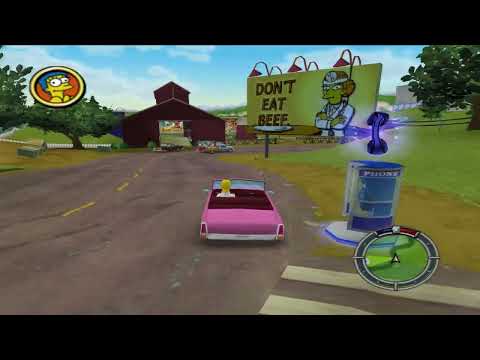 The Simpsons: Hit & Run 4k Upscale Test